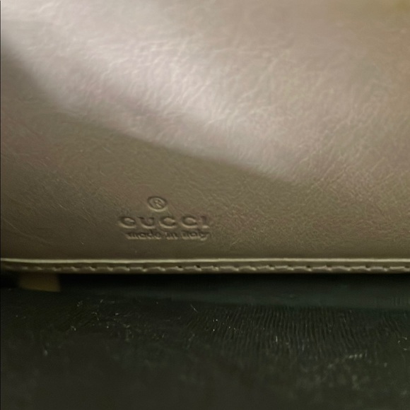 Gucci MicroGuccissima GG Dusty Pink Leather Bow Wallet Zipper Closure - Picture 11 of 11